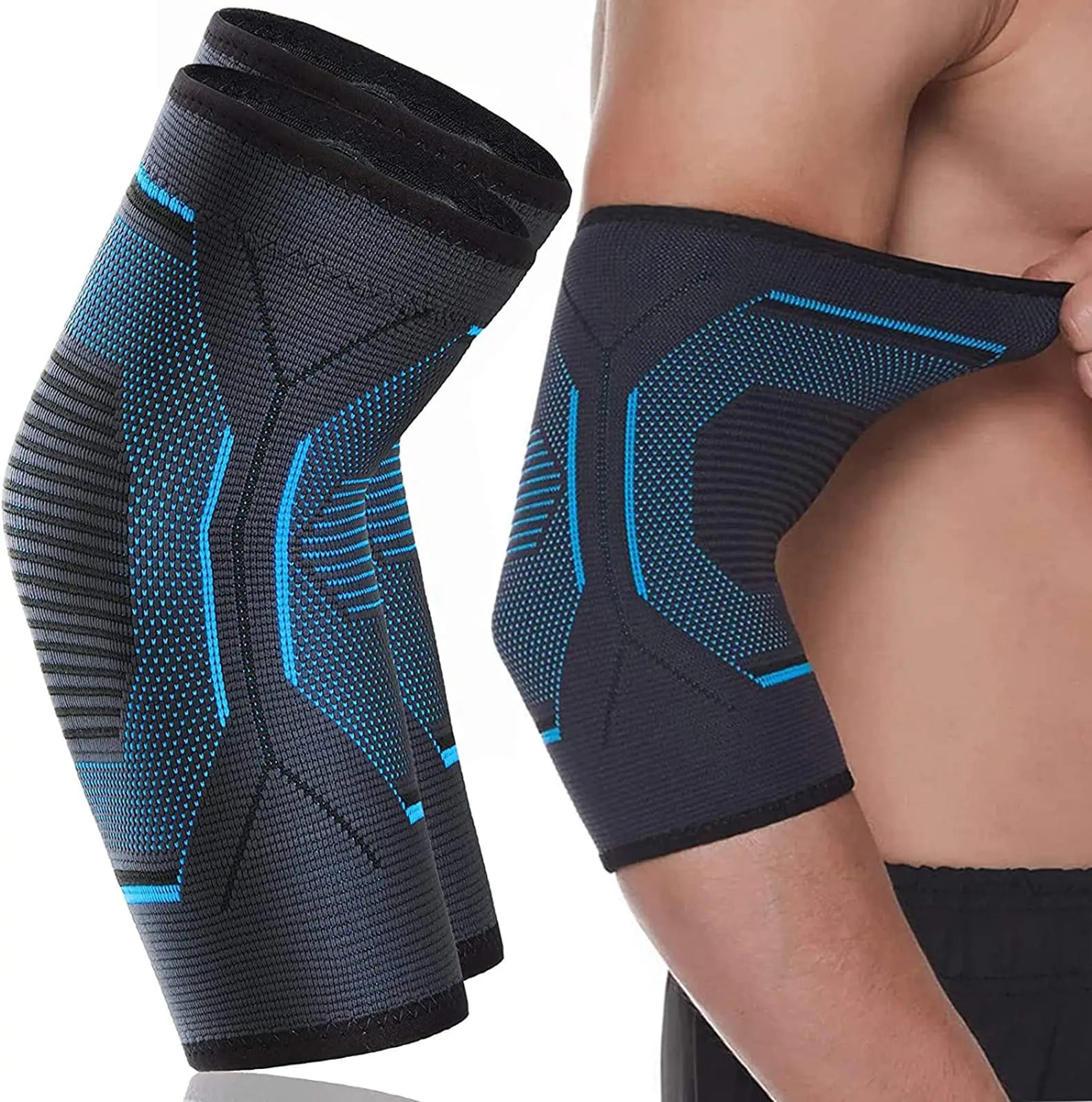 Elbow Brace Compression Sleeve – Tendonitis & Tennis Elbow Support