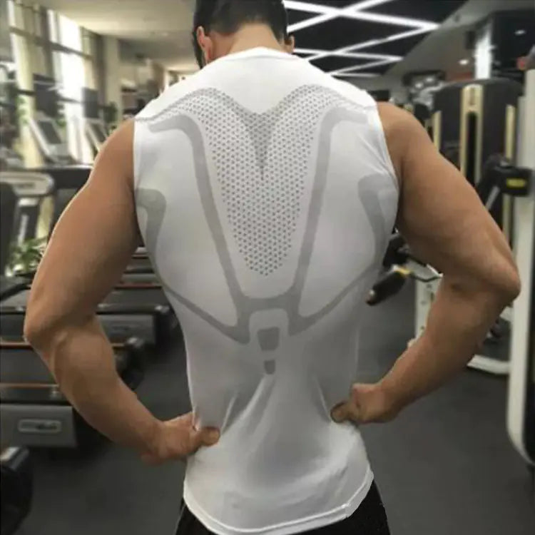 Fitness Tank Top & Compression Training Shirt – Athletic Performance Sleeveless Workout Top
