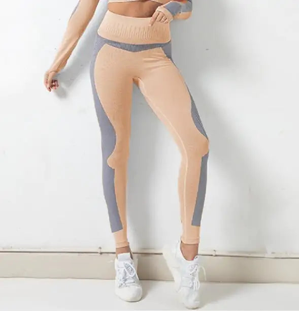 Seamless Zipper Jacket Suit – Women’s Fitness & Yoga Wear Set