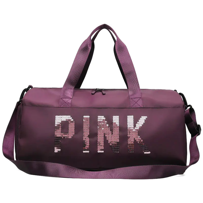 Pink Gym Bag – Large Capacity Waterproof Travel Tote