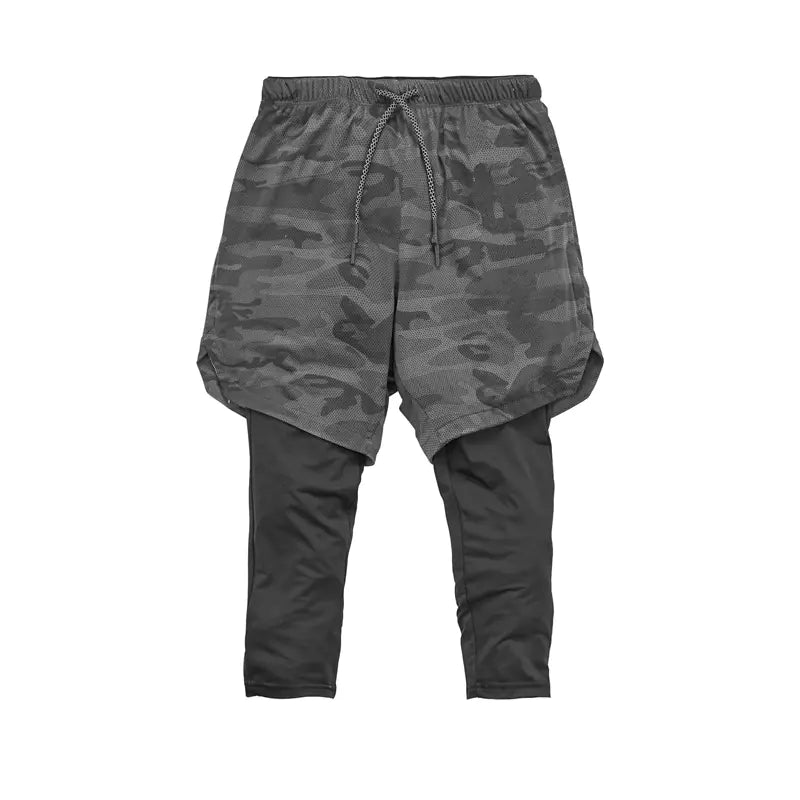 Men’s Quick-Drying Nine-Point Fitness Shorts – Lightweight 3/4 Length Athletic Training Shorts