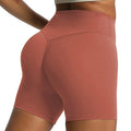 Women’s Workout Biker Shorts  (Rust Red)