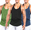 AgileFlex Men's Quick-Dry Y-Back Workout Tanks