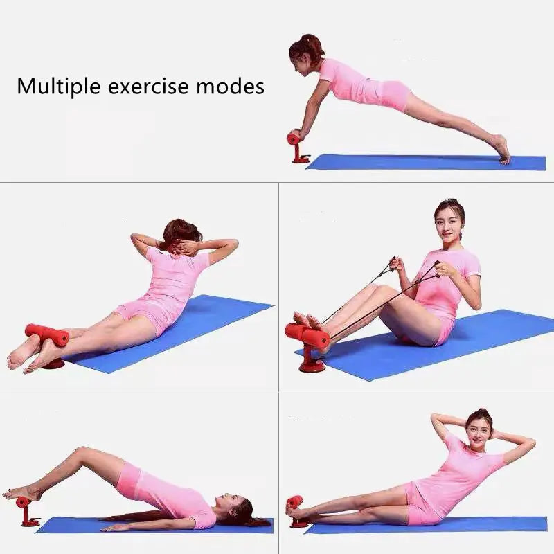 Compact Home Ab Workout Device Portable Suction Sit-Up Bar (Adjustable Core Trainer)