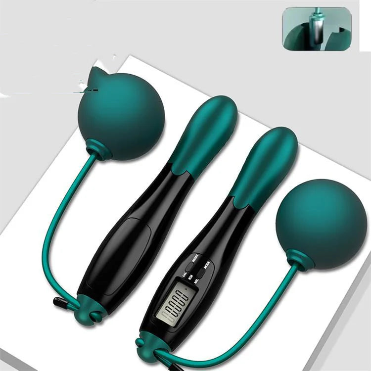 Smart Cordless Jump Rope with Weighted Balls – Ball Fitness Rope