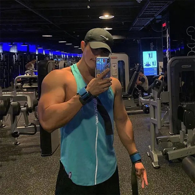 Men’s Sleeveless Gym Workout Vest – Lightweight Fitness Training Tank Top for Bodybuilding & Sports