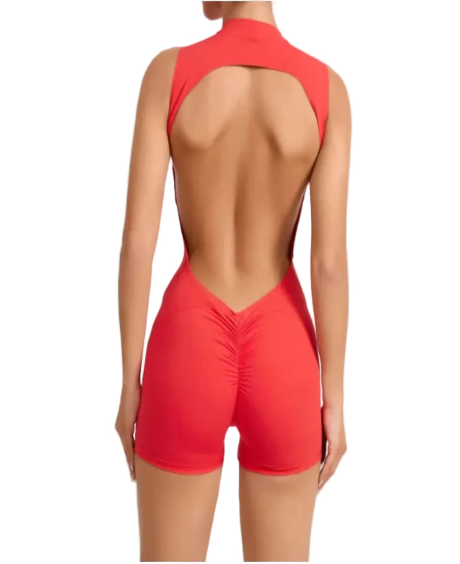 Sleeveless Backless Yoga Romper