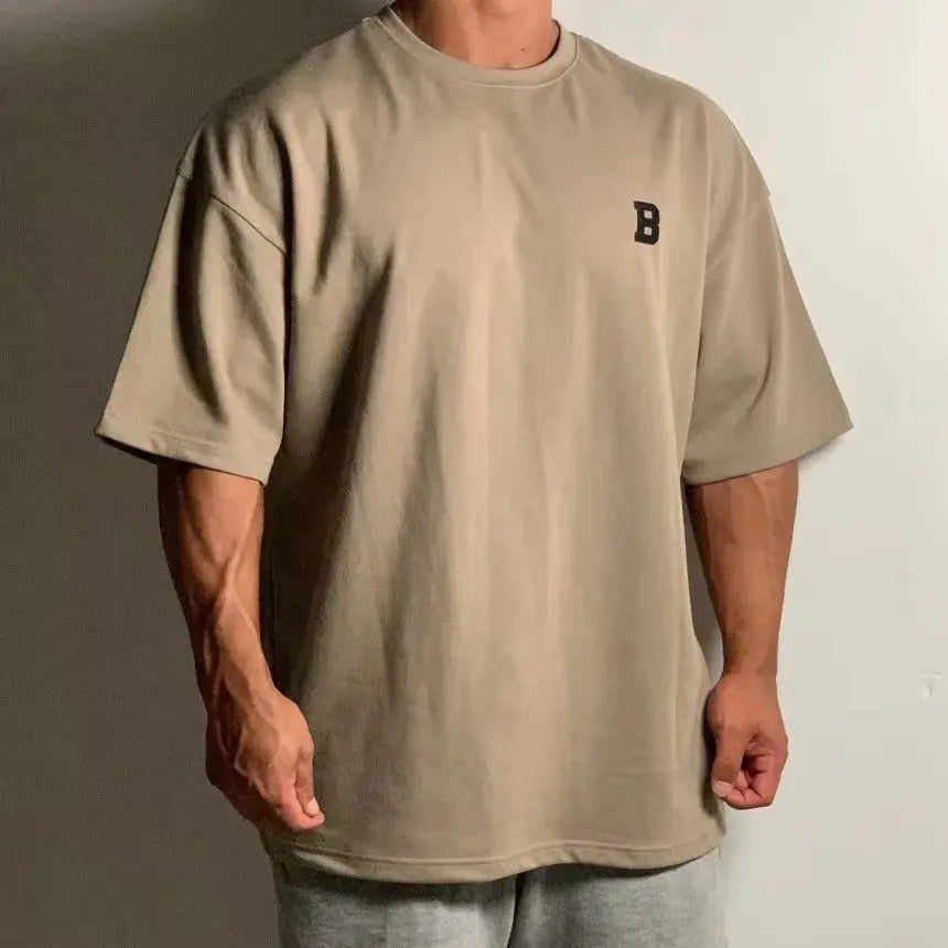 Men's Fitness Workout Slim Fit Short Sleeve T-Shirt