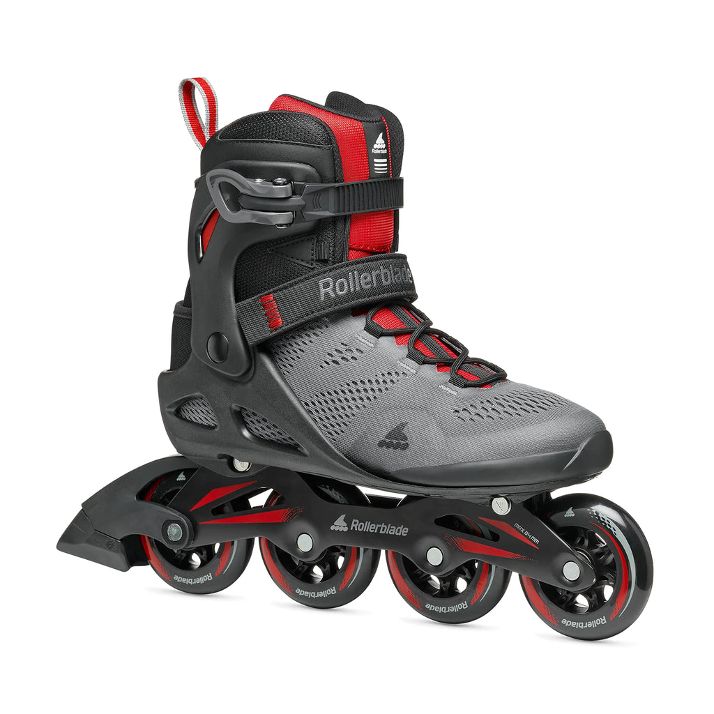 Rollerblade Macro blade 84 Men’s Fitness Inline Skates  (Dark Gray/Red)