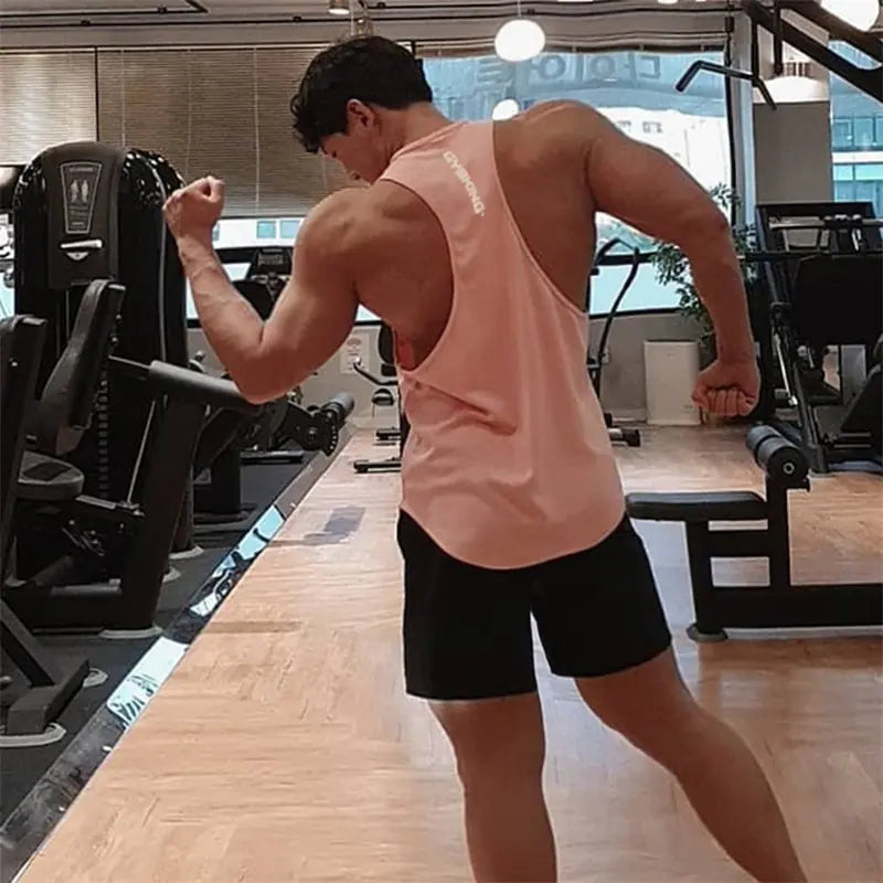 Men’s Sleeveless Gym Workout Vest – Lightweight Fitness Training Tank Top for Bodybuilding & Sports