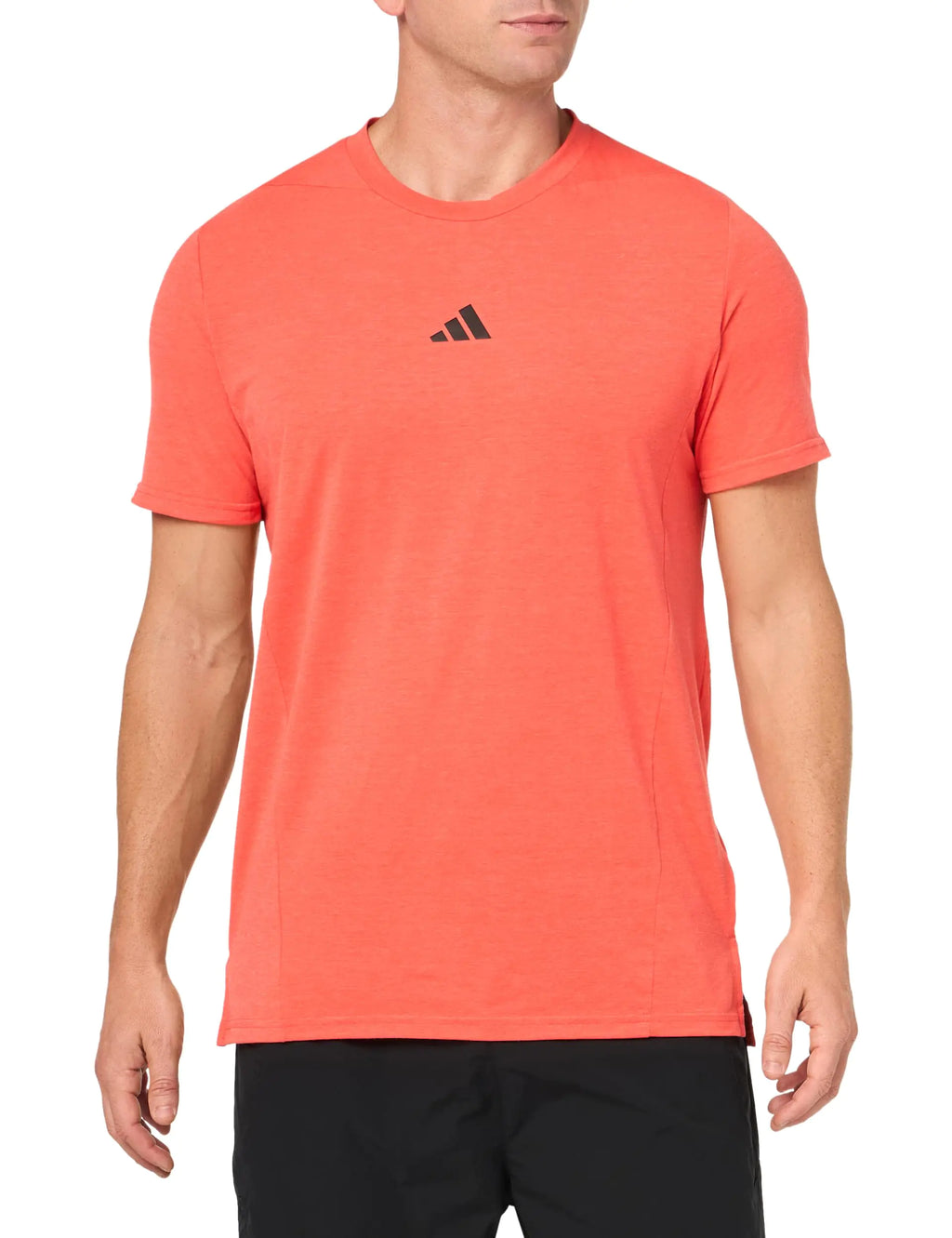 Adidas Men’s Designed for Training Workout T-Shirt – Breathable Athletic Gym Tee (Bright Red)