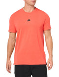 Adidas Men’s Designed for Training Workout T-Shirt – Breathable Athletic Gym Tee (Bright Red)