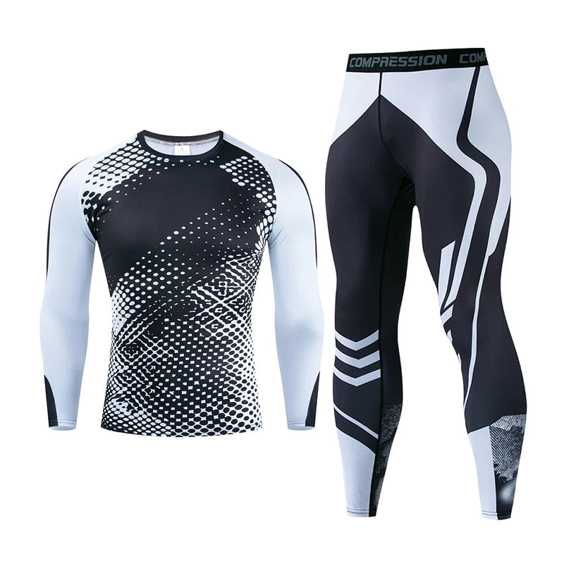 Men's Long Sleeve Gym/Workout Set