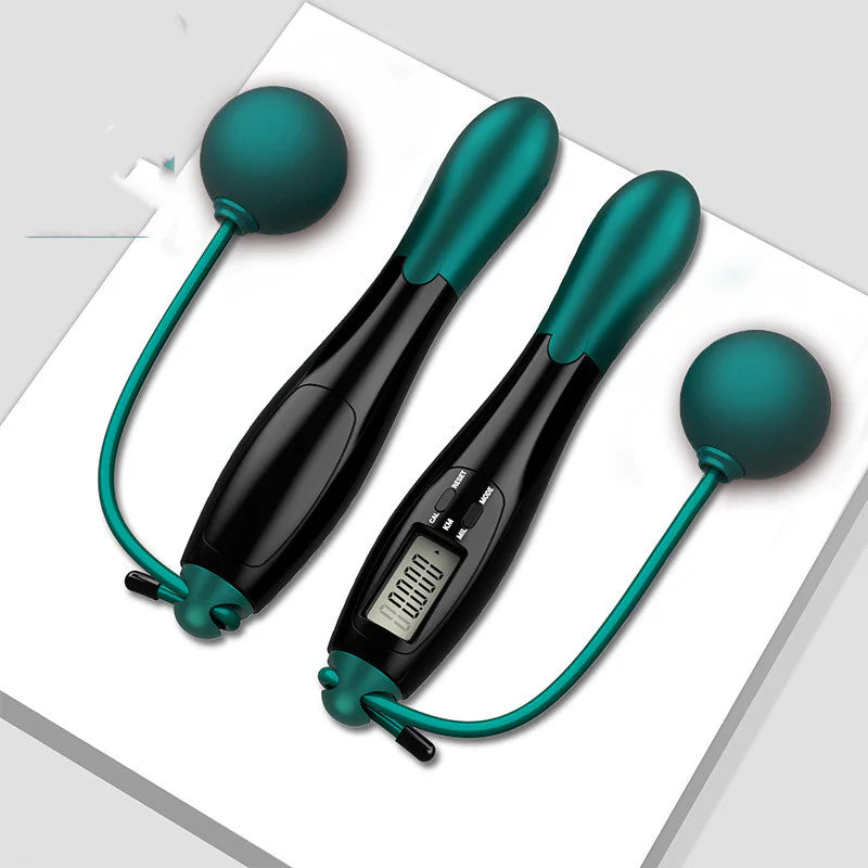 Smart Cordless Jump Rope with Weighted Balls – Ball Fitness Rope