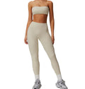 Women’s 2-Piece Yoga Suit – Form-Fitting Top & Leggings Set, Moisture-Wicking Stretch Athleisure Outfit