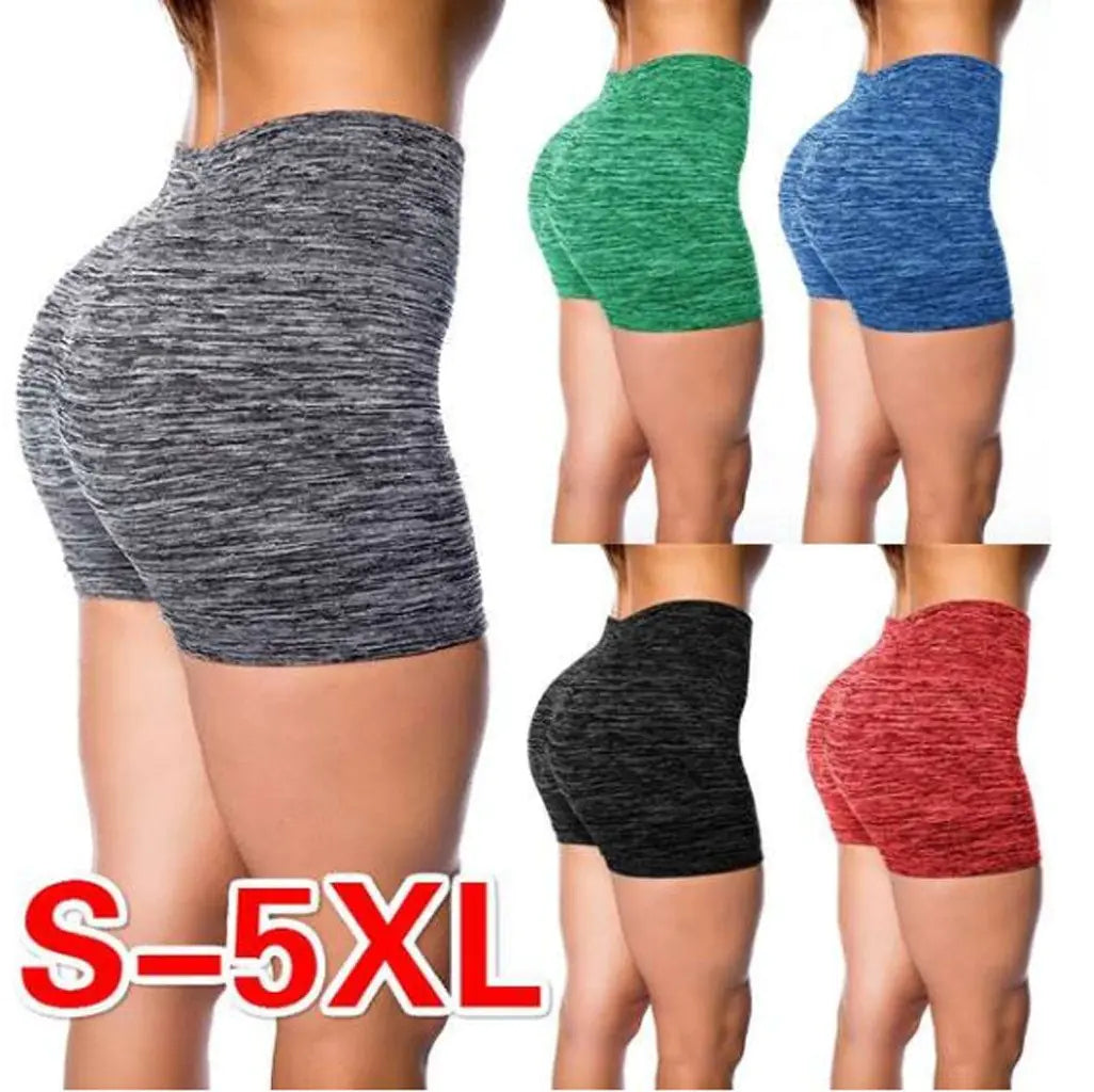 Candy Color Workout Shorts for Women – Stretchy Fitness Yoga Shorts, Elastic Waist, Running & Training