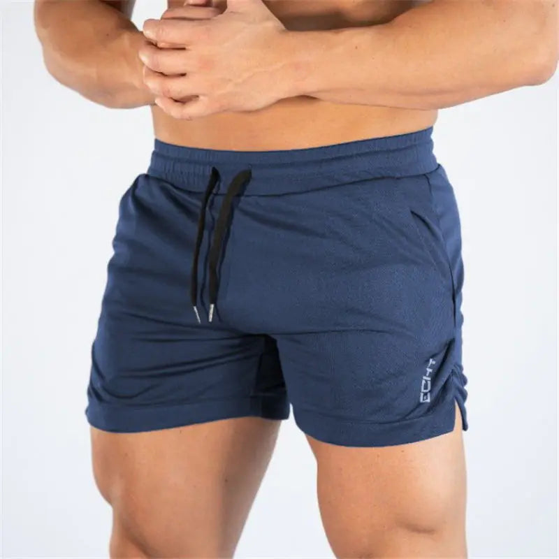 Men’s Fitness Bodybuilding Workout Shorts – Athletic Gym Training Shorts for Exercise, Running & Casual Wea