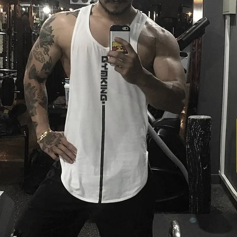 Men’s Sleeveless Gym Workout Vest – Lightweight Fitness Training Tank Top for Bodybuilding & Sports