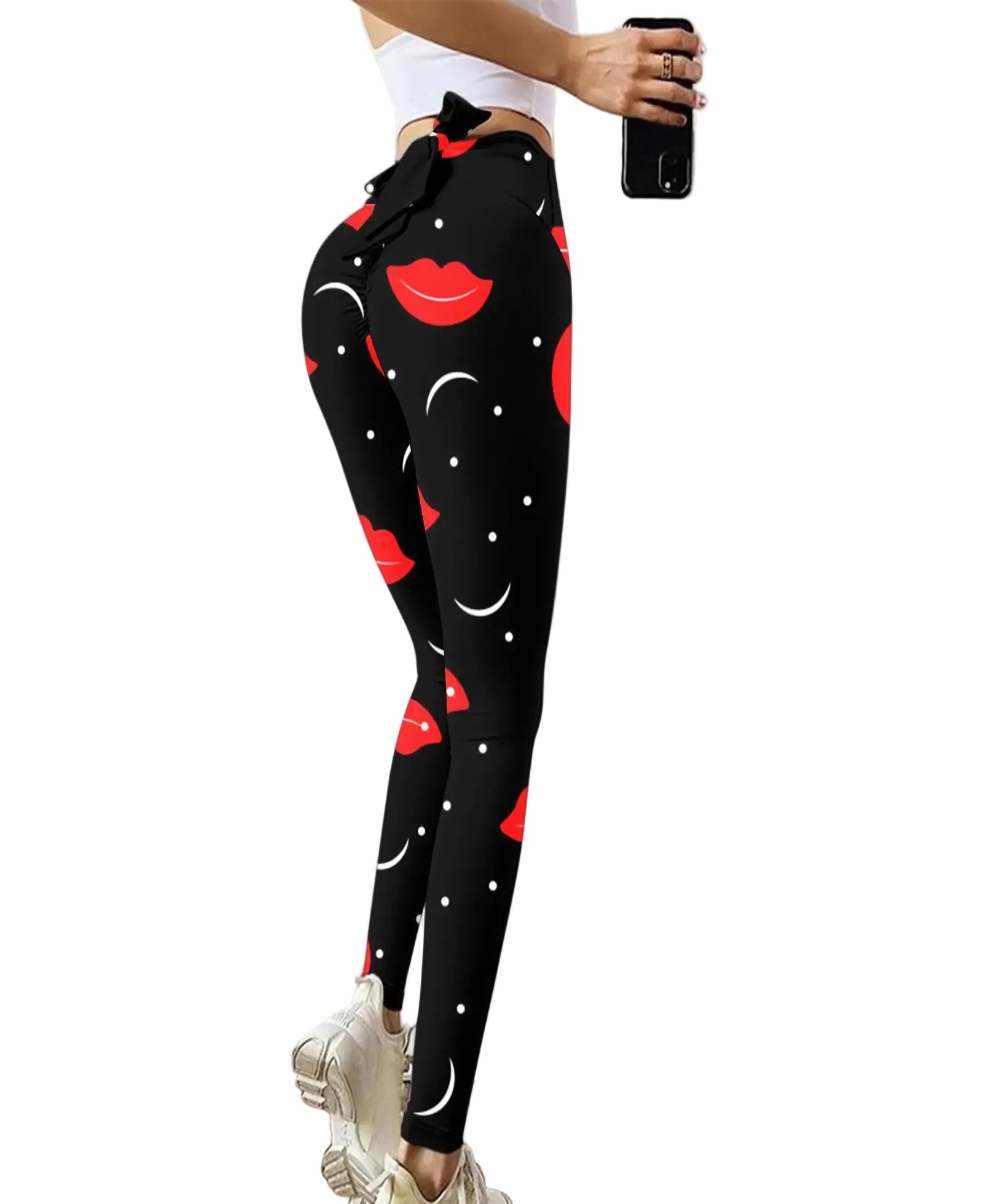 High Waist Printed Stylish Modal Workout Sculpting Leggings