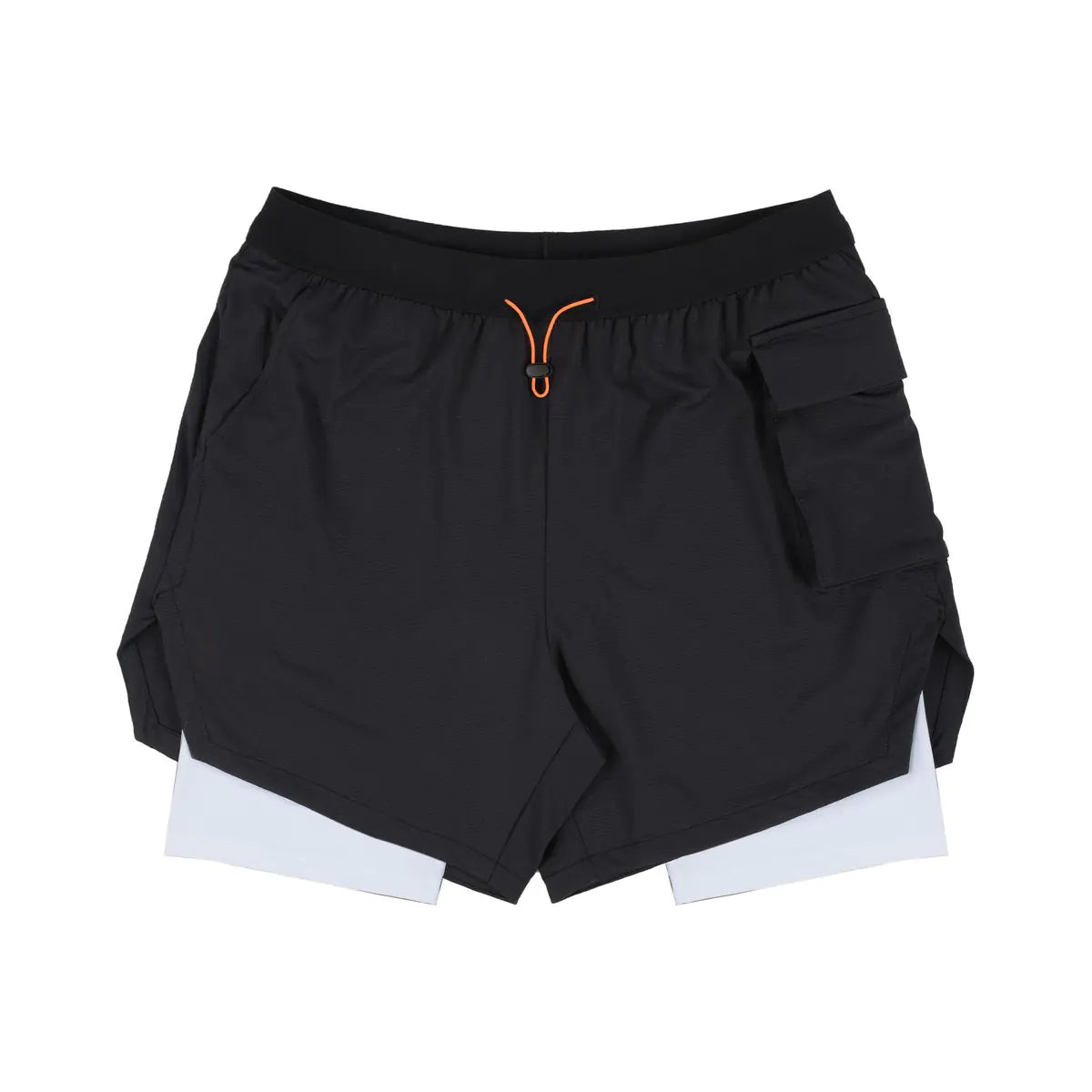 Men’s Double Layer Stretch Workout Shorts – Fitness Exercise Shorts with Built-In Compression Liner