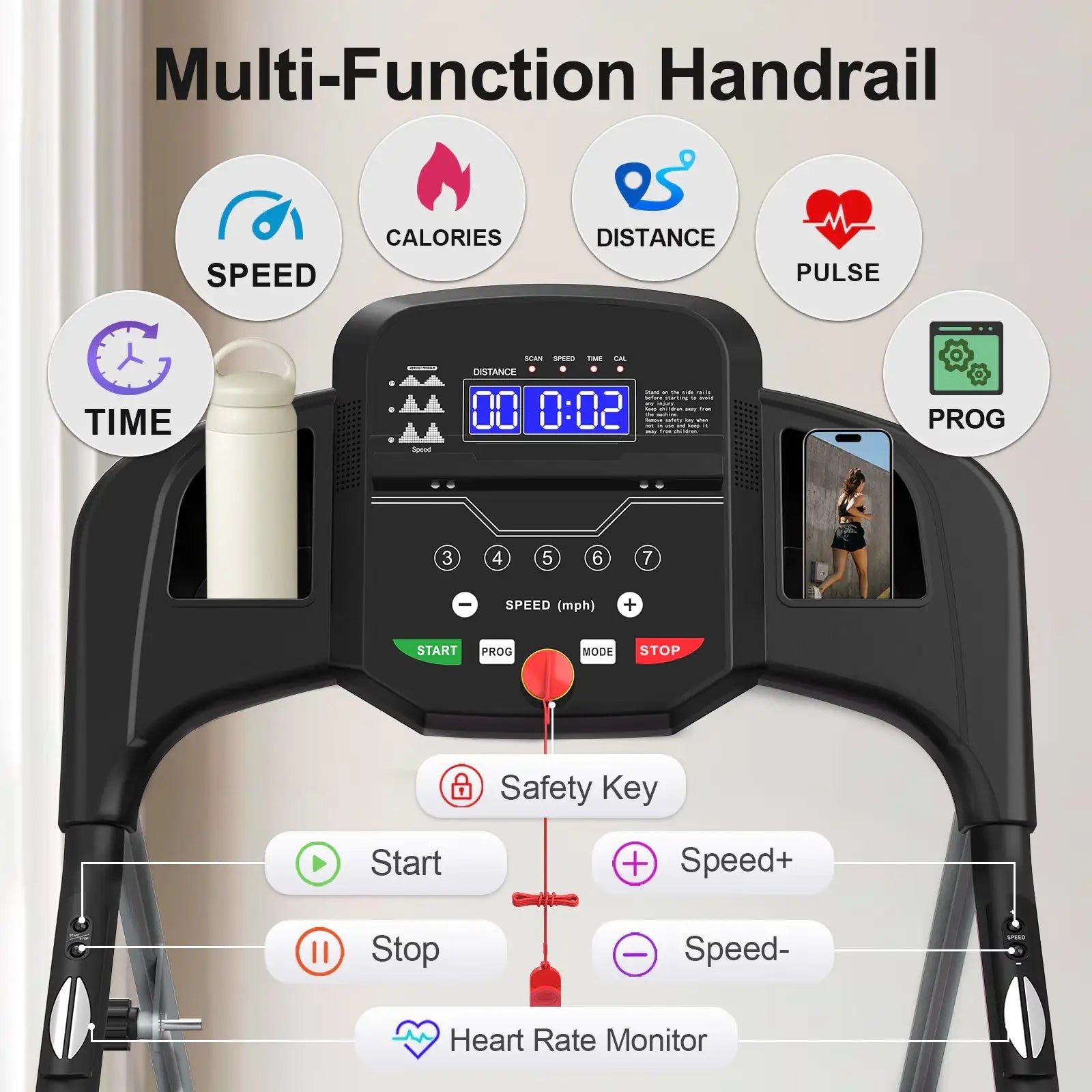 Foldable Treadmill for Home & Office Use